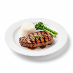 Свиной антрекот с соусом унаги