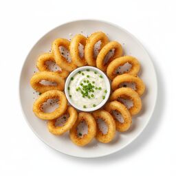 Кальмары в кляре с соусом Тар-Тар 12шт