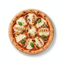 Пицца Маргаритта с курицей и грибами