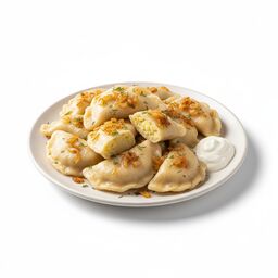 Вареники с картофелем и поджаркой